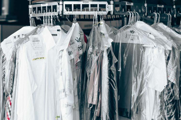 Dry Cleaning Hanging